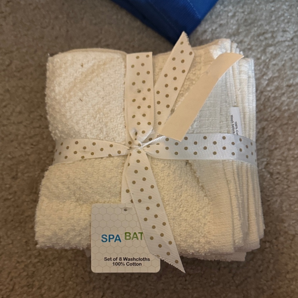 Riviera White Cotton Bath Towels